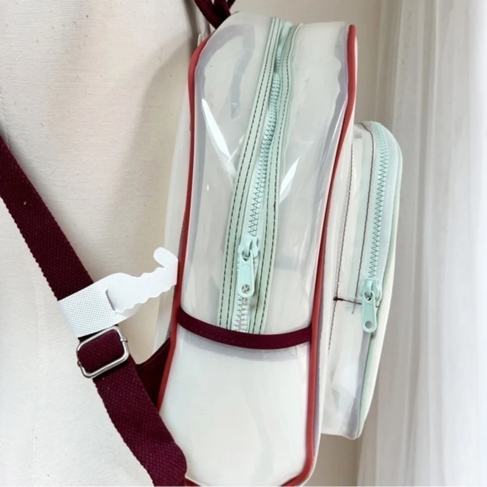 💋Zara kid mint color zipper plastic backpack